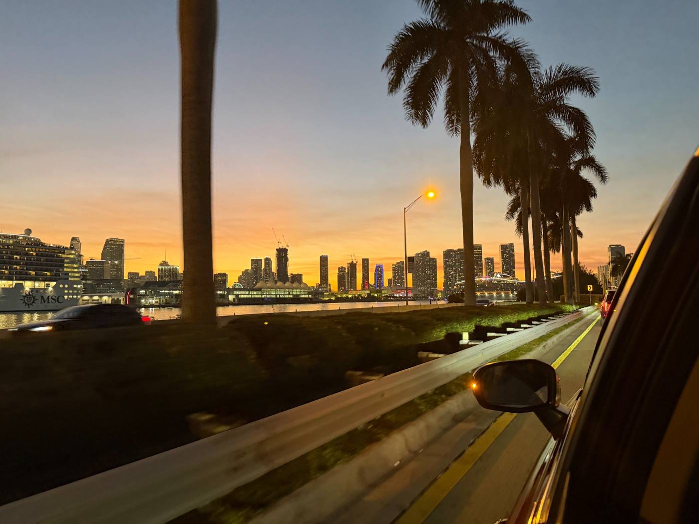 Miami — skyline at sunset