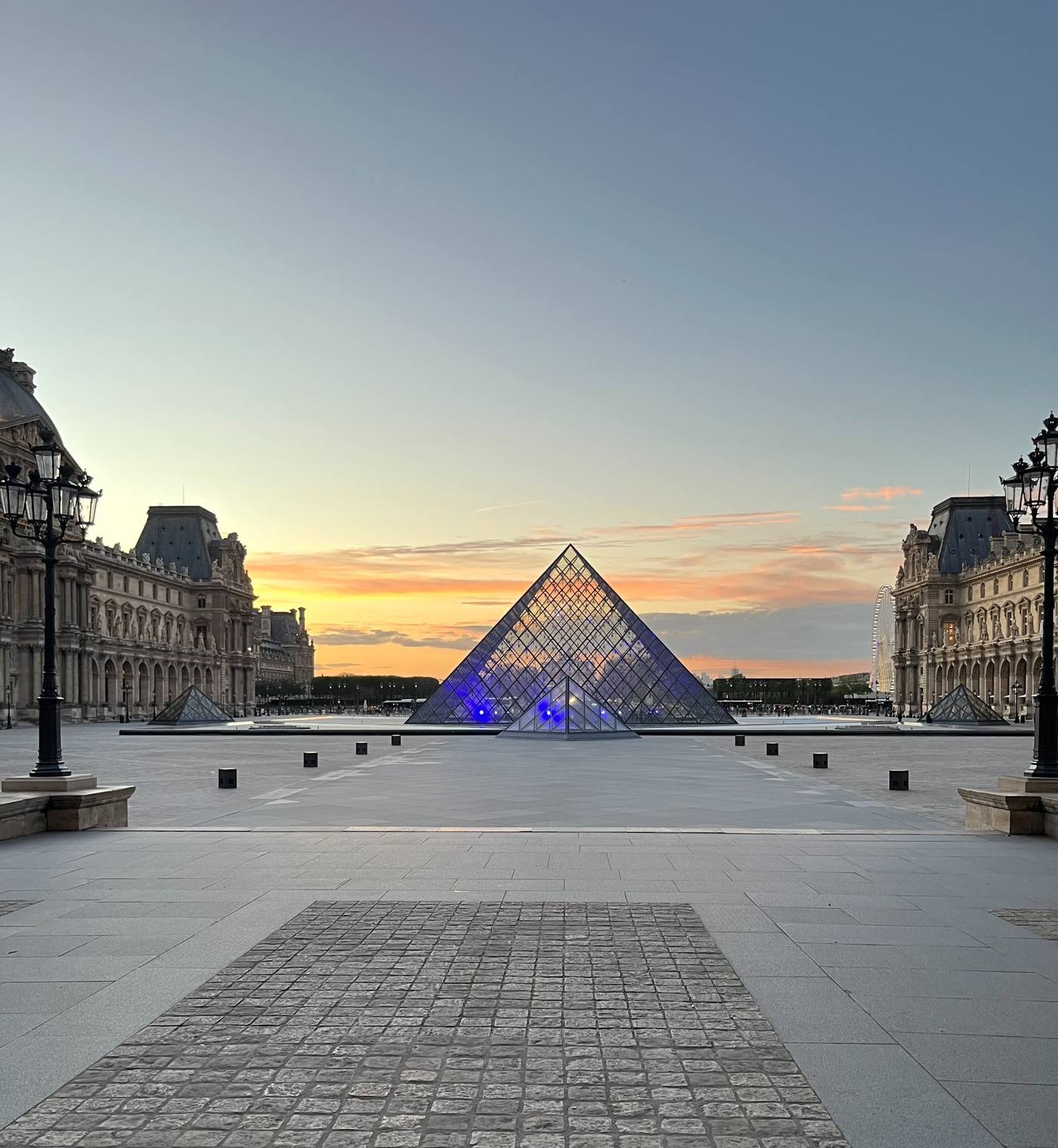 Paris — Louvre at dawn